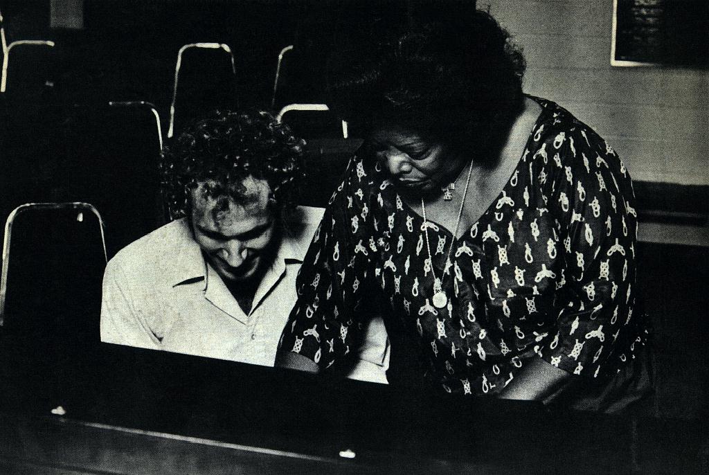 Mary Lou Williams sharing the
piano one of here students